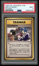 Pokemon Japanese Ori Gym Tra Erika's Maids 1998 Card Maid Heroes PSA 9 68609436