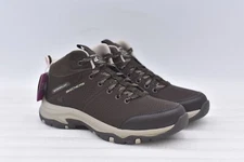 Women's Skechers Trego-Trail Kismet Mid-Top Hiking Boots in Brown Size 8