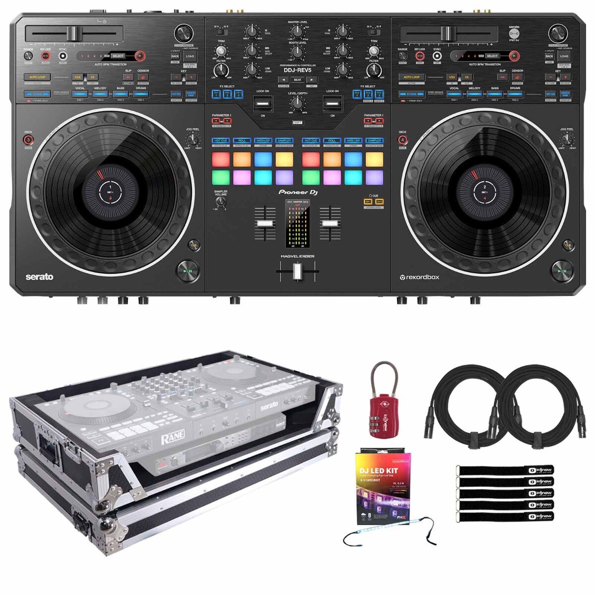 Pioneer DDJ-REV5 Scratch 2-Channel Rekordbox Serato DJ