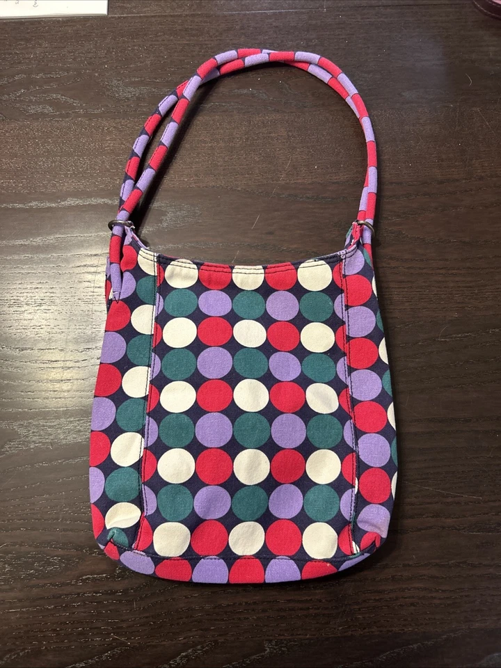 SATIVA Colorido Cáñamo Lunares Hombro O Mochila Versátil Bolso Cartera Vegano Foto 4 de 4