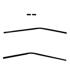 1967 1968 Chevy Camaro Interior Inside Rear Window Trim Moldings 4 Pieces -k887