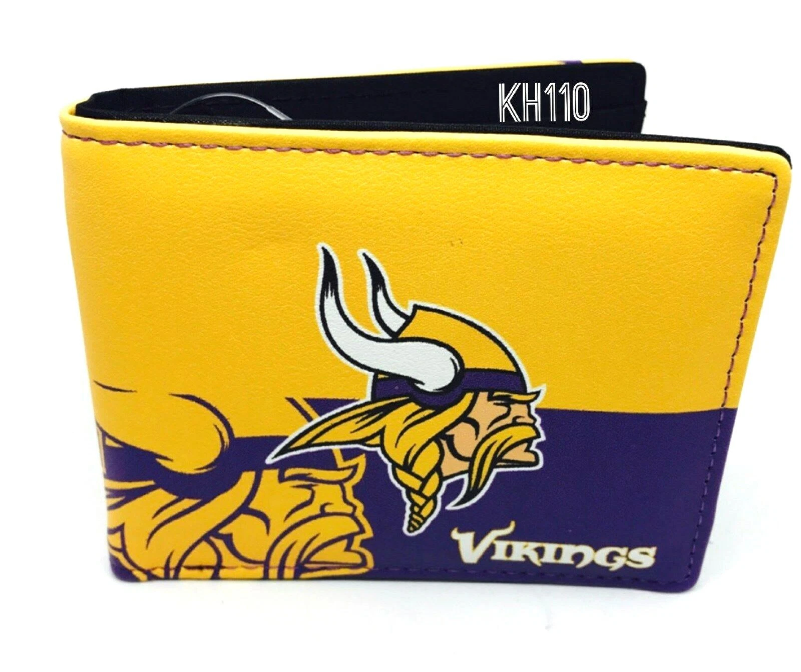 Minnesota Vikings Leather Bifold Wallet for Men