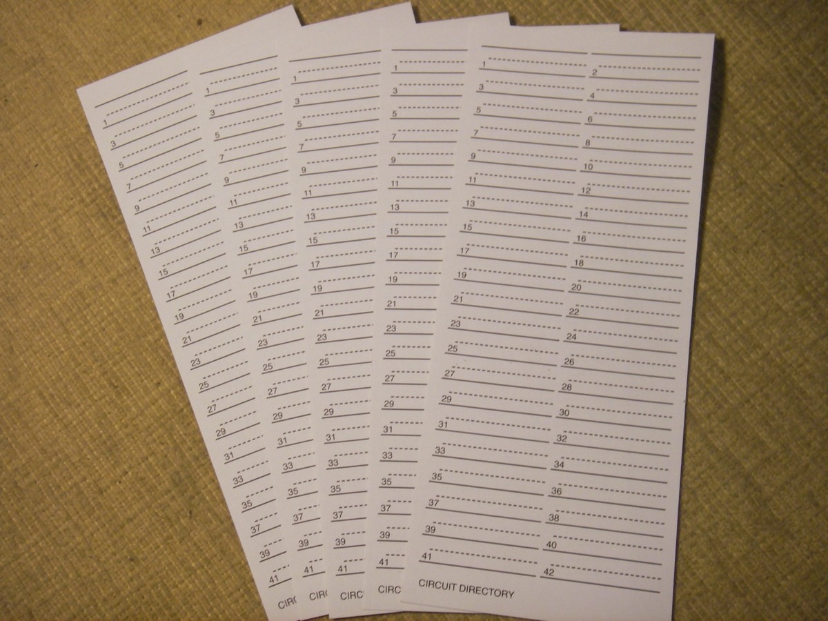 lot-5-siemens-electrical-circuit-breaker-panel-label-directory-sticker-42-slot-ebay