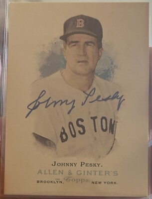 2006 Allen & Ginter #278 Johnny Pesky Signed IP (In Person) Auto Autograph Rare