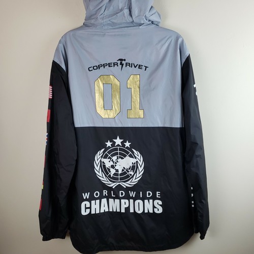 zip windbreaker jacket size 