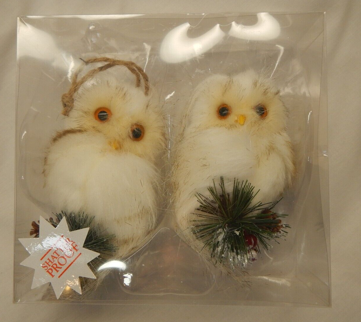 Adorable Hobby Lobby Christmas Owls Furry ORNAMENTS eBay