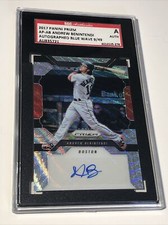 SGC 2017 Andrew Benintendi #APAB Panini Prizm Autograph Blue ENCAPSULATED 9/49