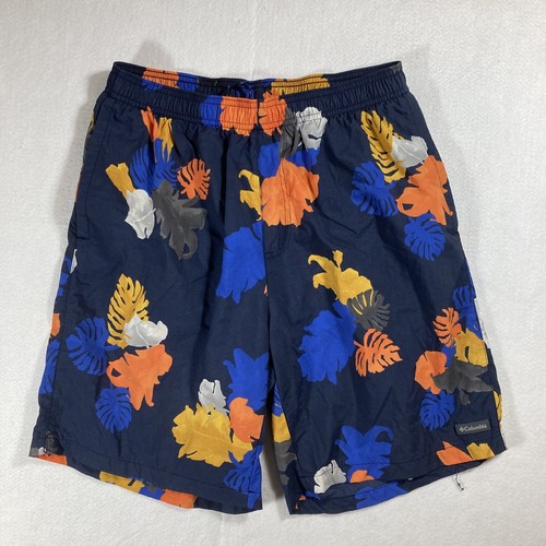 Columbia Blue \u0026 White Swim Shorts Men's 