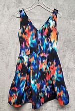 Calvin Klein Dress Womens 8 A Line Dress Colorful Formed Sweetheart Neck