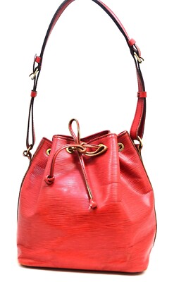 Auth Louis Vuitton Petit Noé Shoulder Bag Epi Leather M44107 LV