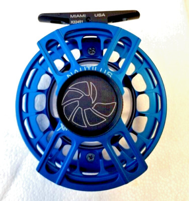 NEW NAUTILUS X-SERIES XM 4-5 WT FLY REEL FATHOM BLUE FREE US SHIP - IN STOCK
