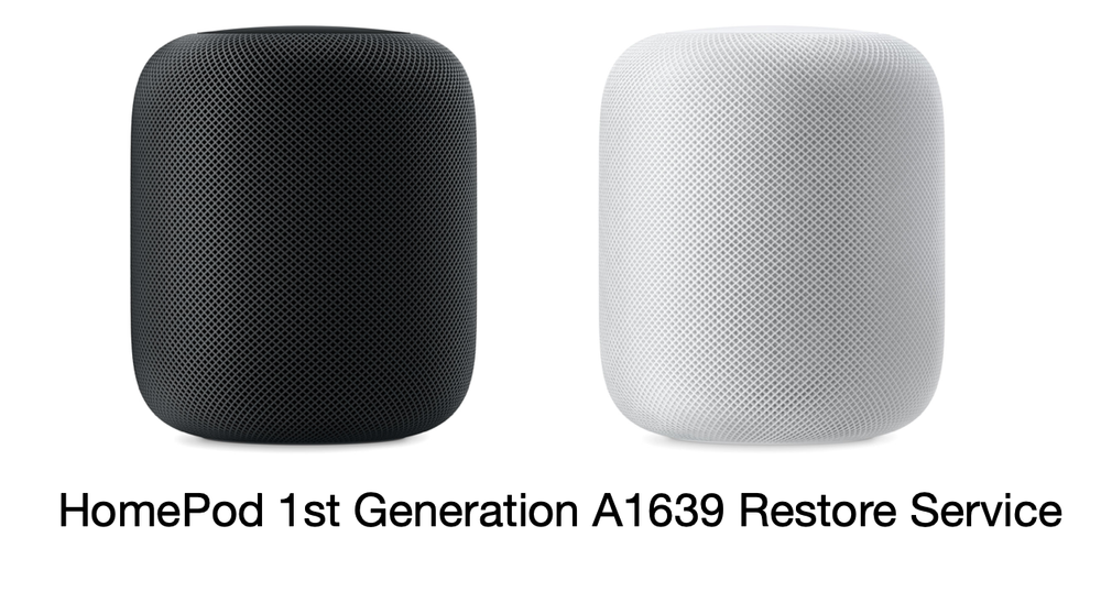 Apple HomePod 1st Gen A1639 OS 18+ Restore IPSW Firmware Reset Service