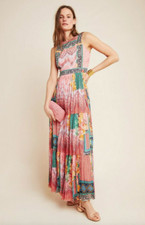 Anthropologie Bhanuni Alessandra Maxi Sleeveless Dress Sz 2