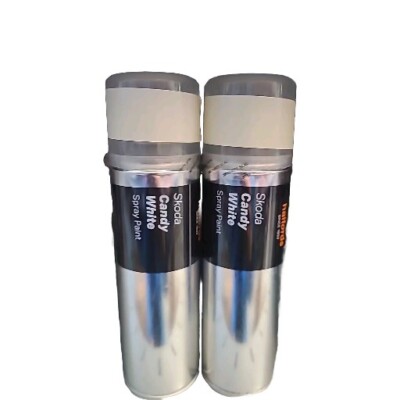 SKODA CANDY WEISS SPRÜHLACK 300 ML HALFORDS DOSEN x2 