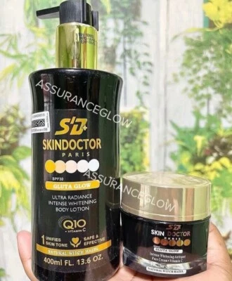 Skin Doctor Gluta Glow Skin Whitening Lotion Body Milk + Face Cream (ORIGINAL)