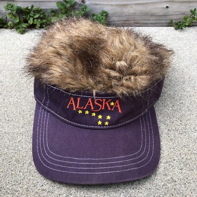 Vintage Alaska Arctic fur hats Vintage L XL Alaska Arctic Fox Fur Hat White Brown Orange  main image 4