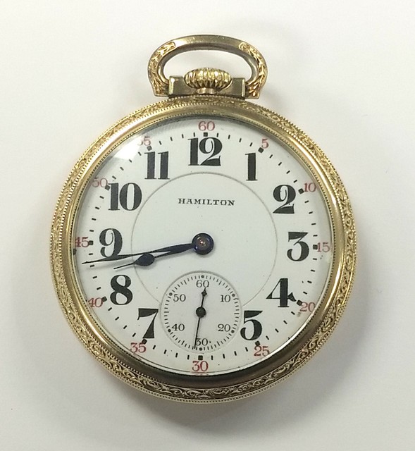 Vintage Railroad Pocket Watch Hamilton Grade 992 As is Gold Filled eBay