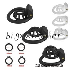 Cobra Male Chastity Device Super Small Cage for Men Resin Lock Belt with 4 Rings