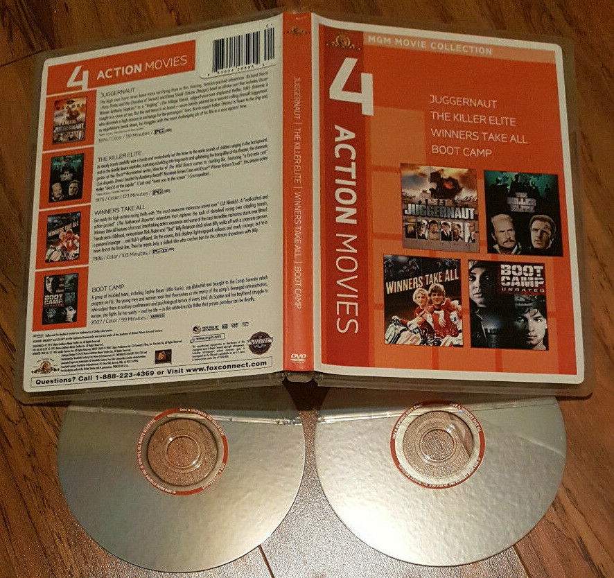 MGM Movie Collection: 4 Action Movies (DVD, 2010, 2-Disc Set) for