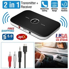 Wireless V4.1 Transmitter Receiver A2DP Audio RCA 3.5mm Aux USB Adapter Hub