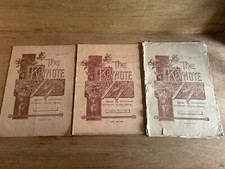 1880s Keynote Magazine Music Drama Weely Review Lot Poor Damaged Vintage