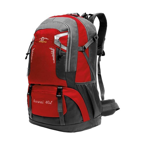 Zaino 40L Litri Grande Impermeabile Borsa da Viaggio Unisex Montagna Rosso  | eBay