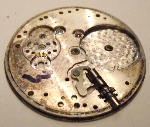 ILLINOIS 12 SIZE, #808-870 UPPER PLATE W/ WIND + SET PARTS COMPLETE OF--  BB-216