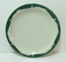 Vintage Syracuse China Restaurant Ware Wintergreen 6 1/2" Bread Pie Plate Green 