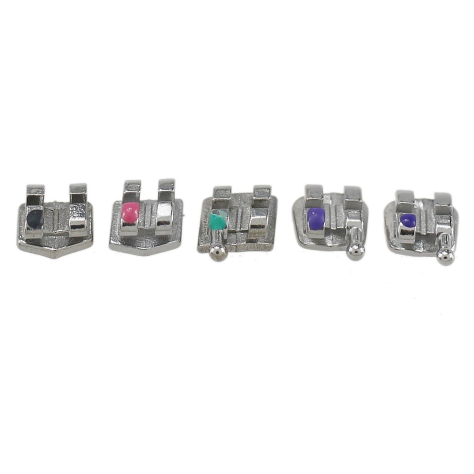 Dental Orthodontic Metal Brackets Braces Mini Roth MBT 018 022 345 ...