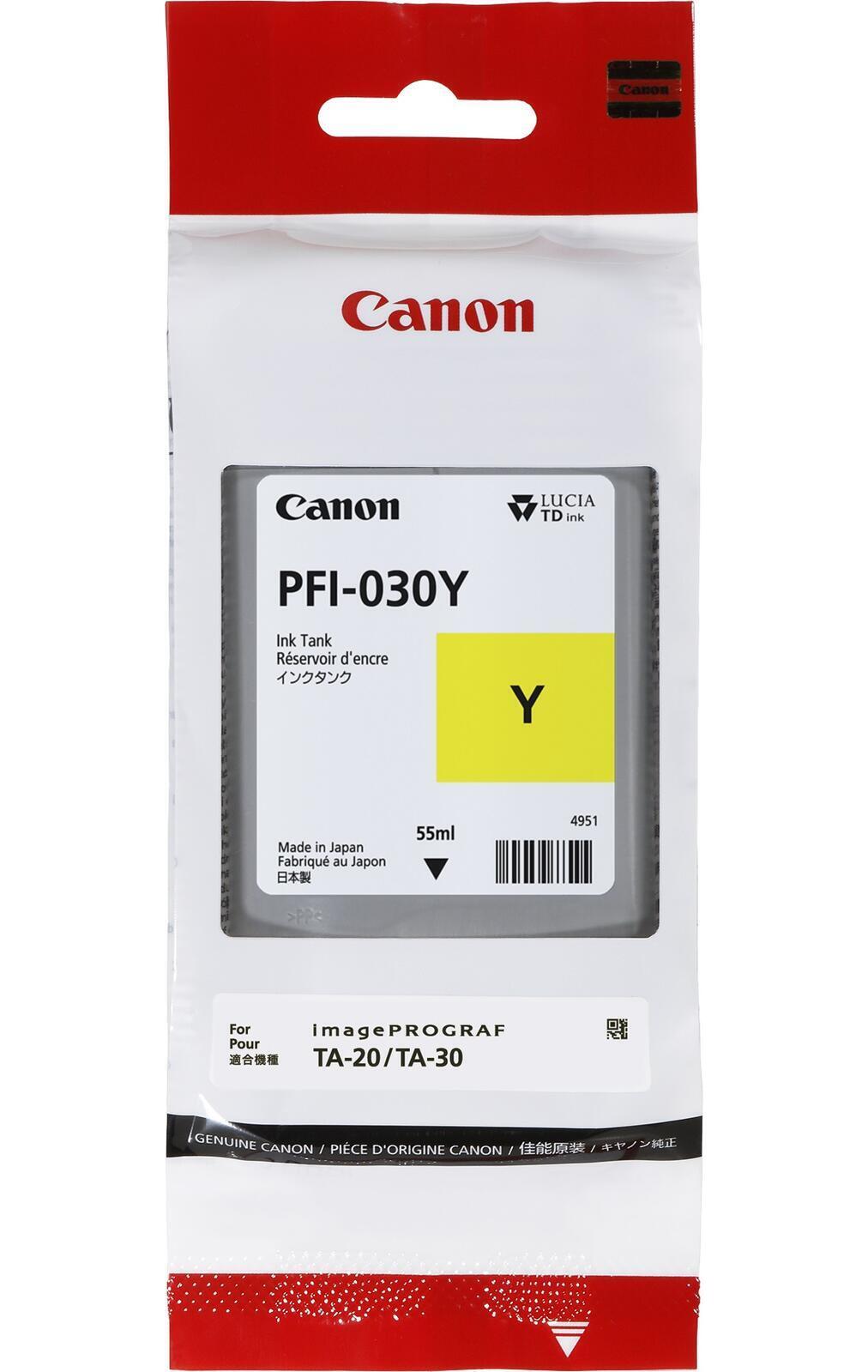 Canon Original PFI-030Y Druckerpatrone - гелевая упаковка, 55 мл