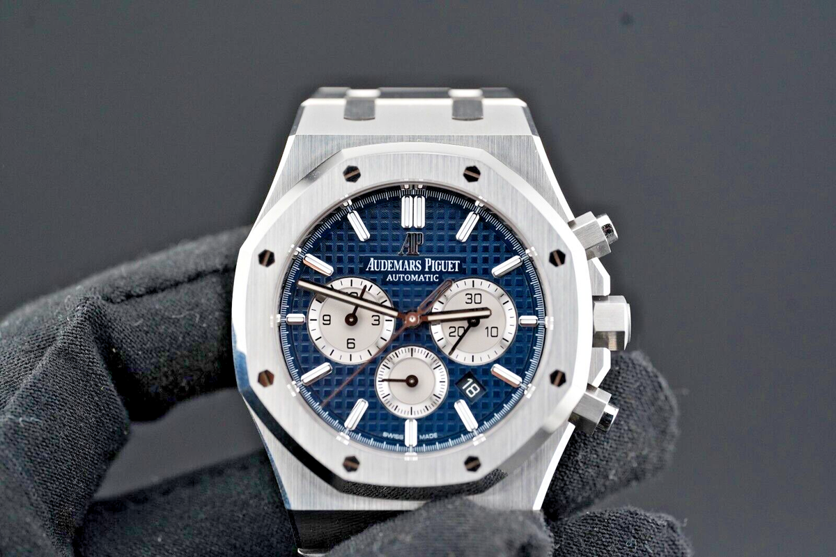 Audemars Piguet Royal Oak Chronograph 41mm Blue Dial B  P