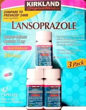 Kirkland Signature Lansoprazole 15 mg. Acid Reducer, 42 Capsules