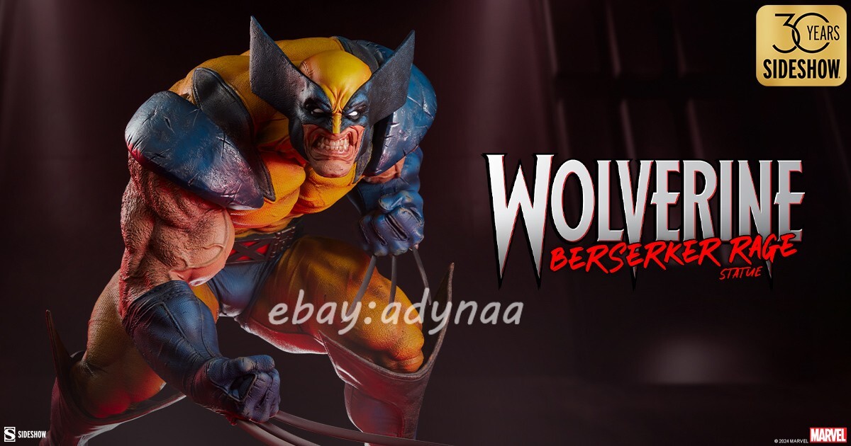 Sideshow 300847 WOLVERINE BERSERKER RAGE Resin Statue Figure Model