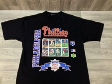Vintage 1994 Philadelphia Phillies Upper Deck T-shirt Size L Single Stitch *read