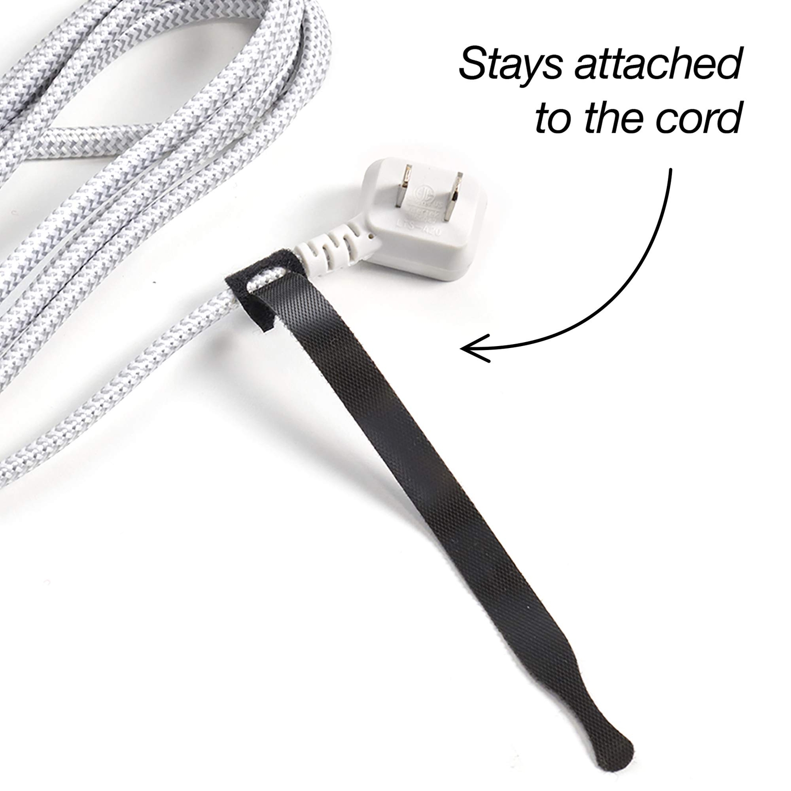 Selfgripping Cable Ties 8inch 100pack black Cord Ties Cord Wraps Cable Straps 