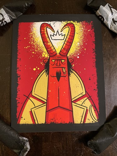 Hellboy 3/30 stampa artistica poster film Anung Un Rama Dark Horse fumetti mondo RARO - Foto 10 di 10