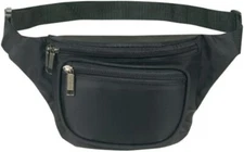 Yens Fantasybag 3-Zipper Fanny Pack-Black
