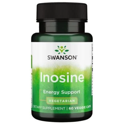 Swanson Inosine 500 mg 60 Veg Capsules, Energy Support, Athletes Supplement