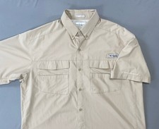 Columbia FM7298 Men's Blood and Guts Superlight SS Vented Fishing Shirt. L, EUC