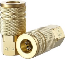Air Coupler 1/4 Inch Fnpt Brass Quick Connect Fitting for Air Hose Accessories