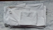 Dorma Pair Of Double Flat Sheets & 1 Pillowcase * White Sheets Brand New Unused