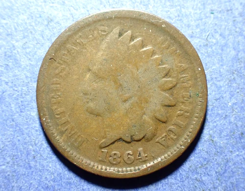 1864 Bronze Indian Cent  Good