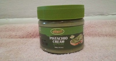 Pistachio Cream Paste, 10.5 Oz (300G) Smooth Nut Butter Dessert Spread Premium