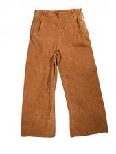 Grade & Gather Women's Corduroy Wide Leg Pants Size Small - Rust Brown Fall Boho