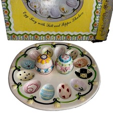 Ceramic Spring/Easter Deviled Egg Holder w/Sa...