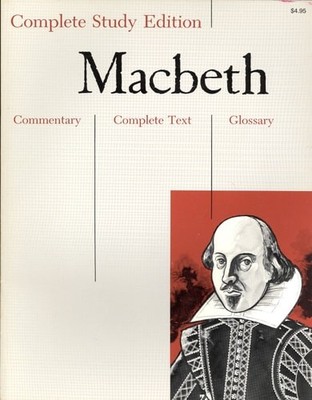 Macbeth (Complete Study Edition) by Shakespeare, William, Good Book