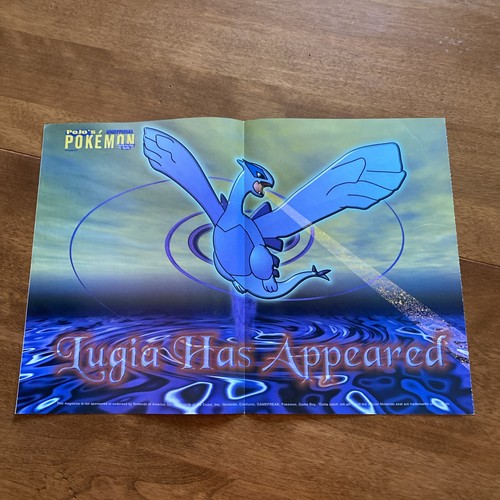 Pokémon Illustrated Magazine Movie 2000 Lugia Zapdos Moltres- Poster ONLY
