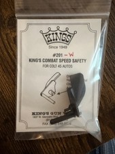 Kings Gun Works 201-w Gunsmith Speed Safety Wide - Blue Colt 1911 New Old Stock