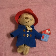 Paddington Bear Plush Toy Blue Coat Red Hat Tags Attached Licensed Reproduction