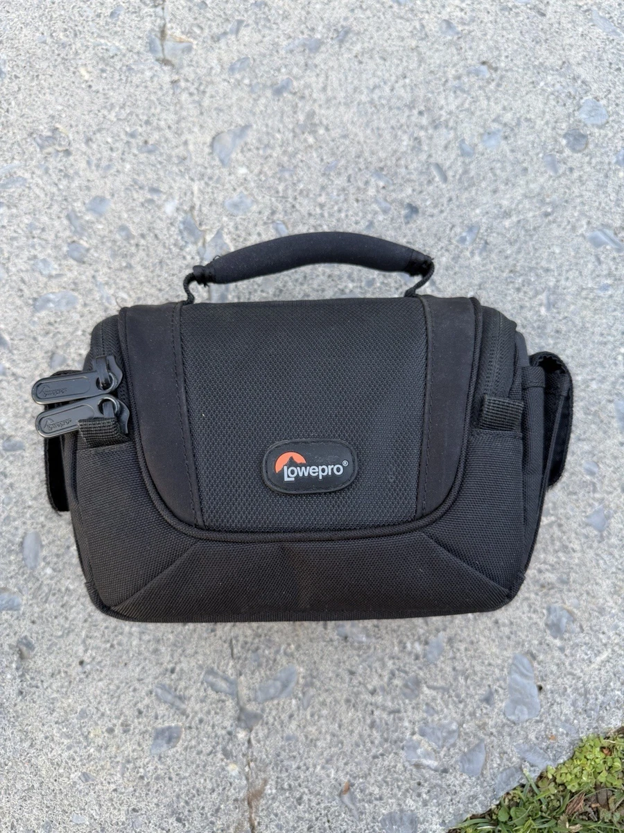TOP Vintage 1970s Lowepro Grey Blue Camera Bag Case SLR Photo 35mm Topload Zoom